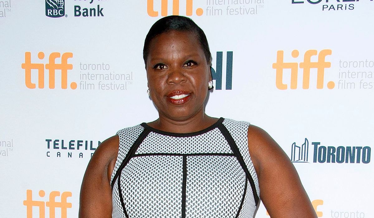FILE - In this Sept. 6, 2014, file photo, actress Leslie Jones poses at the "Top Five" premiere at the Princess of Wales Theatre during the Toronto International Film Festival in Toronto. Jones, of the upcoming all-female version of "Ghostbusters," took to Twitter to defend her role as a member of the paranormal-fighting group who appears in footage released this week to be an employee of the Metropolitan Transportation Authority. (Photo by Arthur Mola/Invision/AP, File) (Arthur Mola/invision/ap)