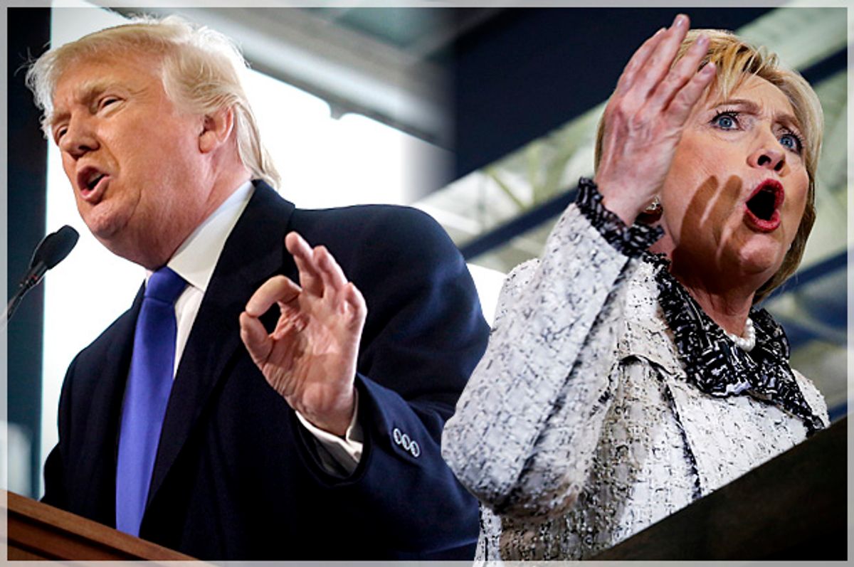 Hillary Clinton, Donald Trump   (Reuters/Aaron Josefczyk/Jonathan Ernst/Photo montage by Salon)