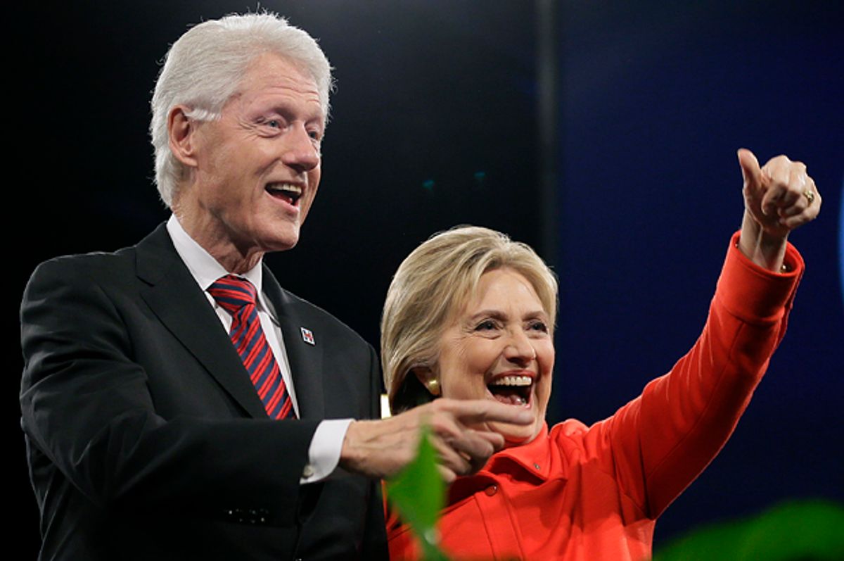 Bill Clinton, Hillary Clinton   (AP/Charlie Neibergall)