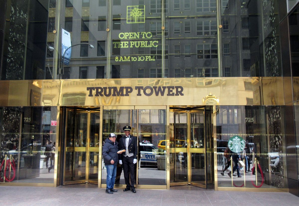 FILE - This April 8, 2016 file photo shows the entrance to Trump Tower in New York. (AP)