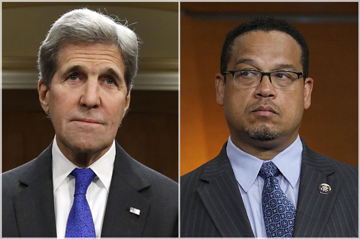  John Kerry, Keith Ellison   (Reuters/Yuri Gripas/AP/Lauren Victoria Burke)