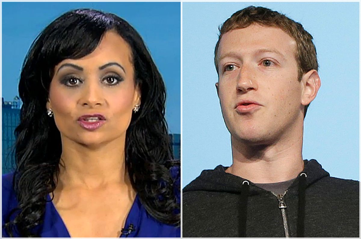 Katrina Pierson, Mark Zuckerberg   (Fox News/AP/Jeff Chiu)