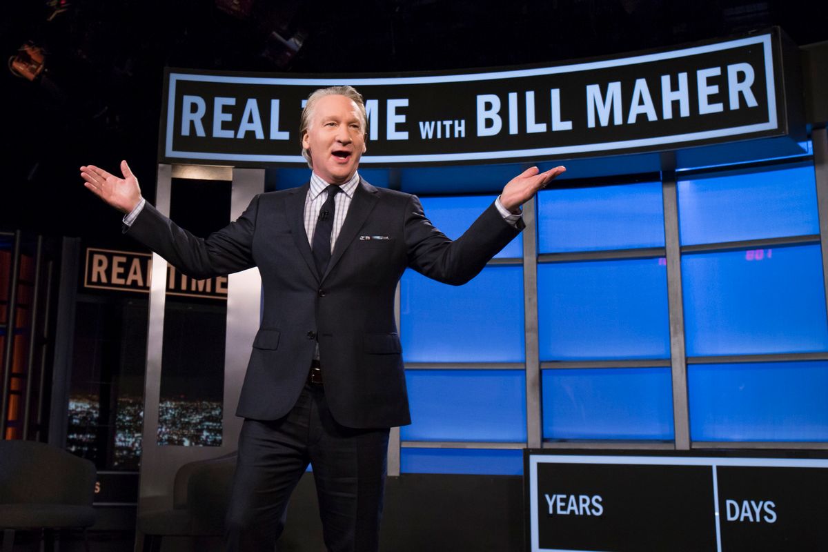 Bill Maher on set at HBO's "Real Time"  (AP)