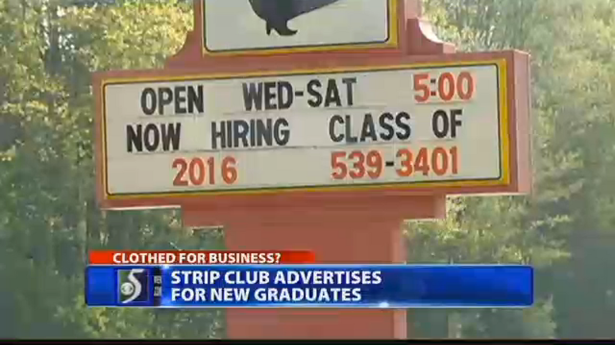 This strip club's sign has drawn outrage in Michigan and on the internet (WNEM TV 5)