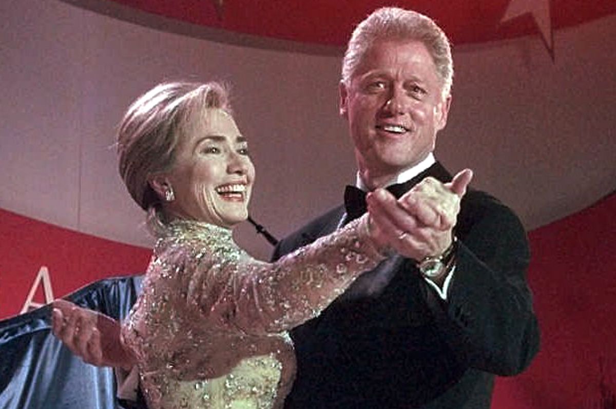Hillary and Bill Clinton, Jan. 20, 1997.   (AP/J. Scott Applewhite)