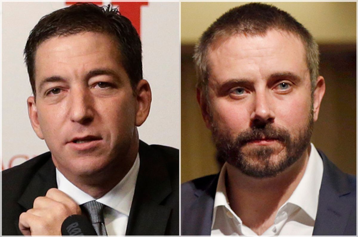 Glenn Greenwald, Jeremy Scahill   (AP/Rick Bowmer/Reuters/Mario Anzuoni)