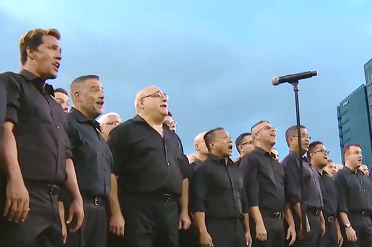 The San Diego Gay Men's Chorus, performing in 2015.   (CBS News)