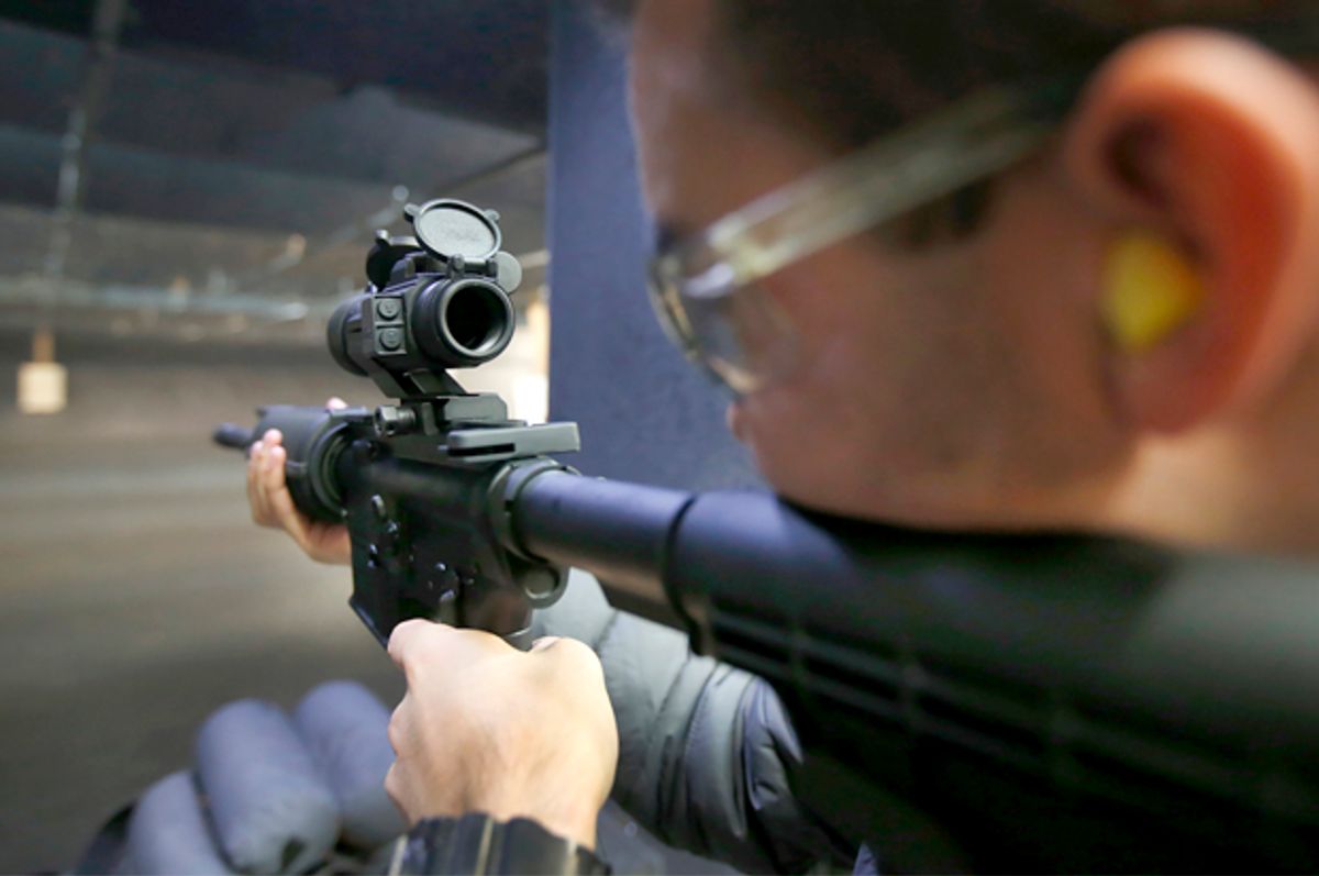 An AR-15 assault rifle.   (Reuters/George Frey)