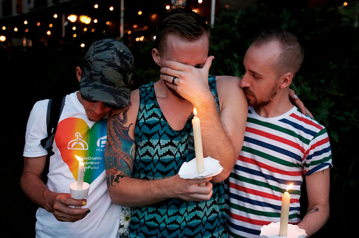 A vigil in Orlando, Florida. June 19, 2016.   (Reuters/Carlo Allegri)