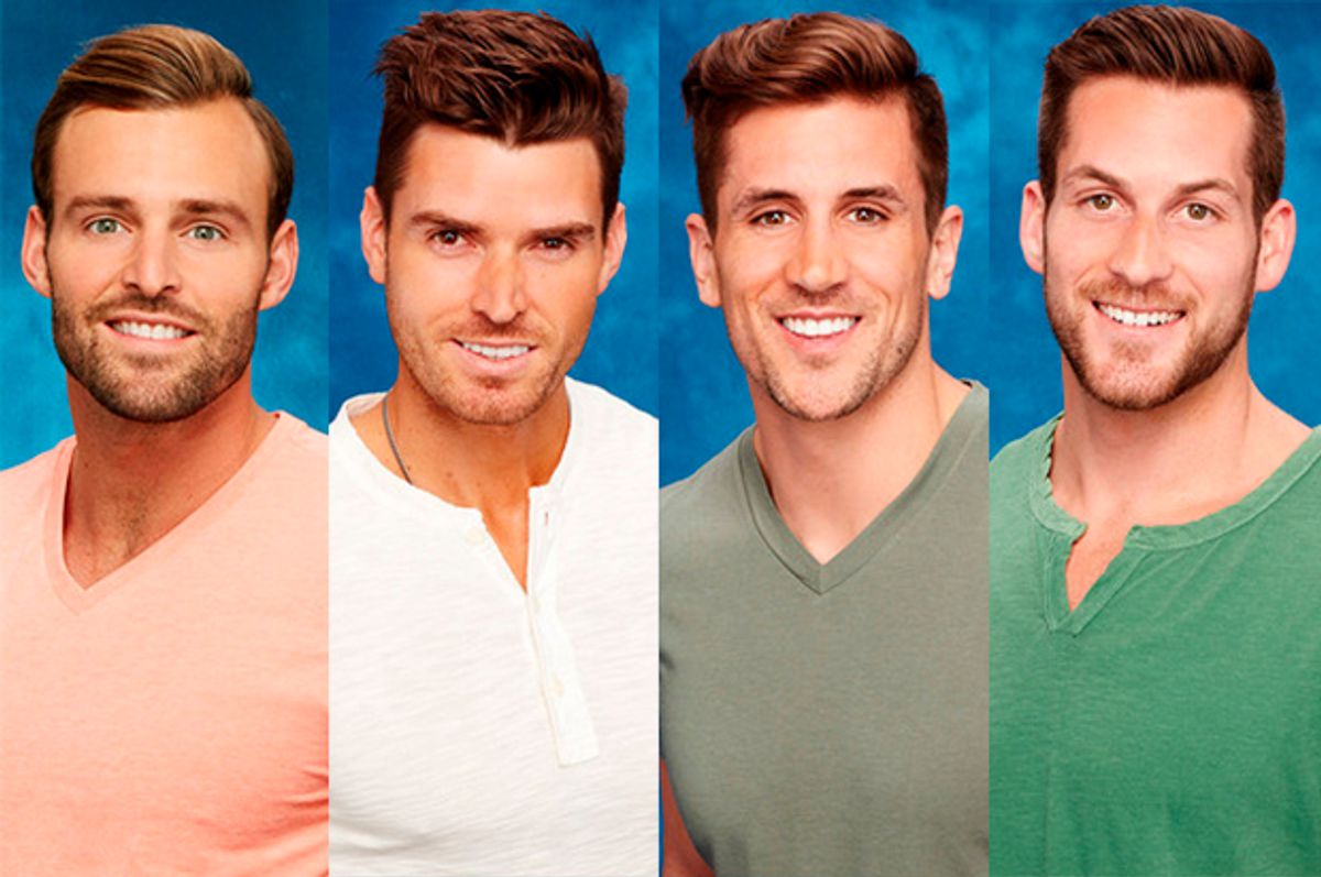 "The Bachelorette" contestants Robby, Luke, Jordan and Chase.   (ABC)