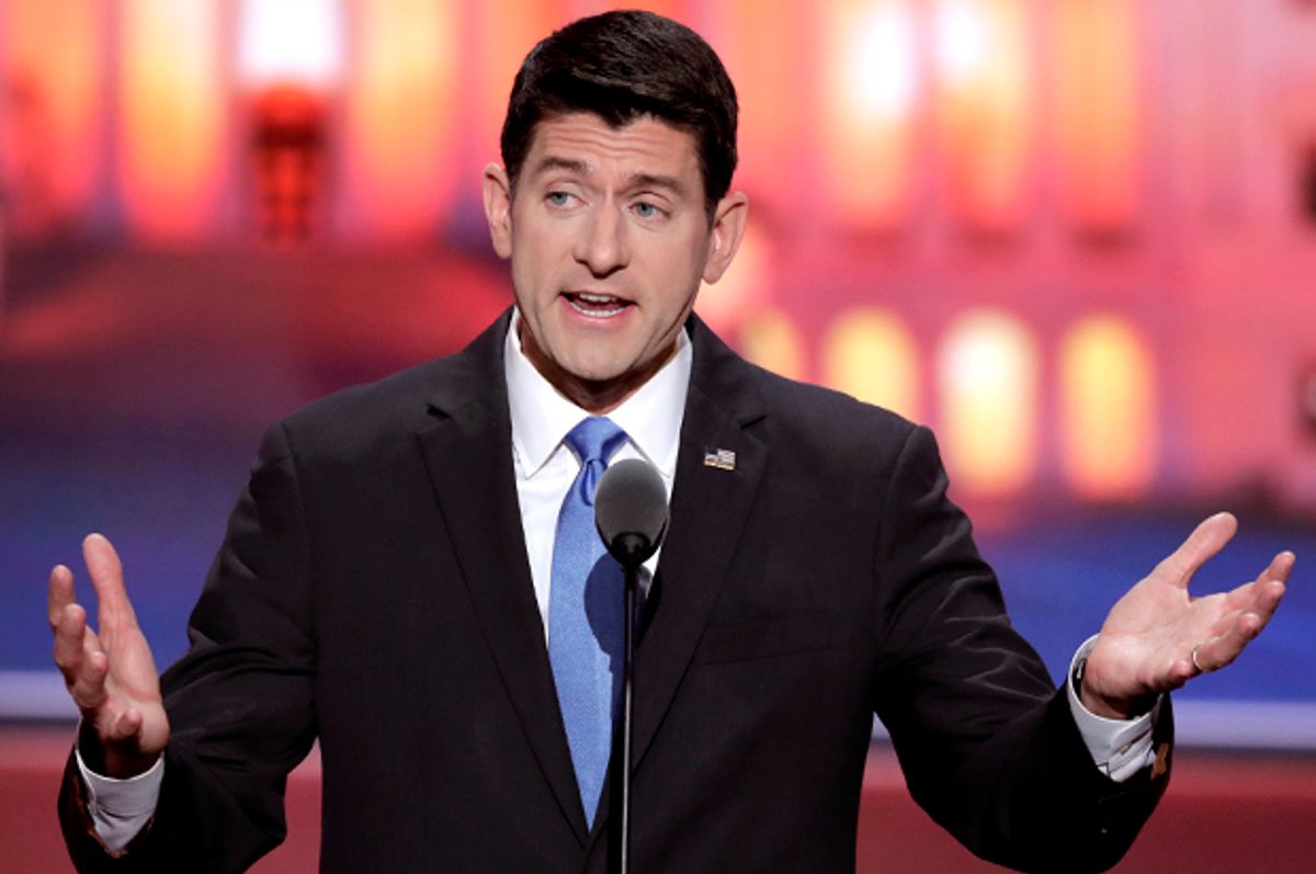 Paul Ryan speaks at the Republican National Convention in Cleveland, July 19, 2016.    (AP/J. Scott Applewhite)