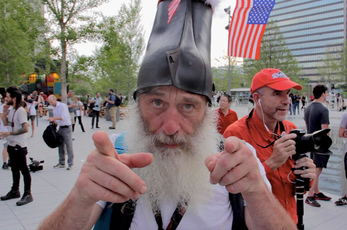 Protest presidential candidate Vermin Supreme outside the 2016 RNC in Cleveland  (Salon/Ben Norton)