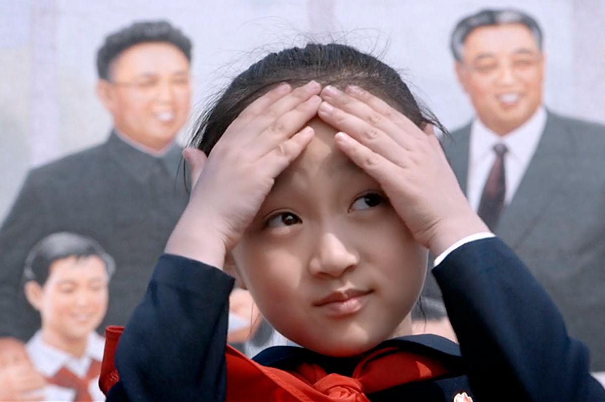 Zin-mi, the eight-year-old North Korean girl featured in "Under the Sun"   (Icarus Films)