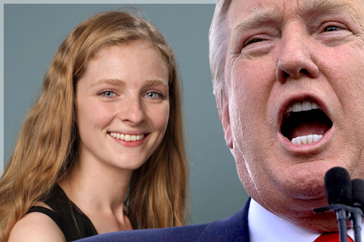 Rachel Blais; Donald Trump   (Getty/Matt Carr/AP/Carolyn Kaster/Photo montage by Salon)