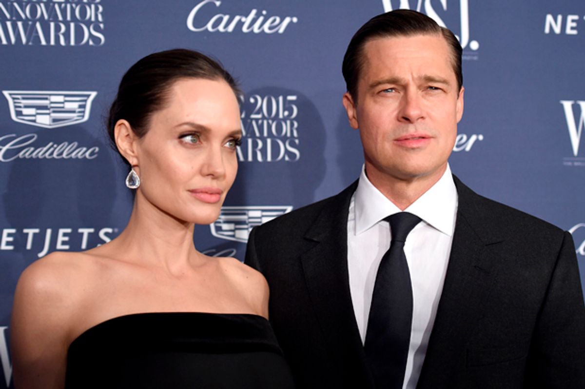 Angelina Jolie Pitt and Brad Pitt   (Getty/Dimitrios Kambouris)