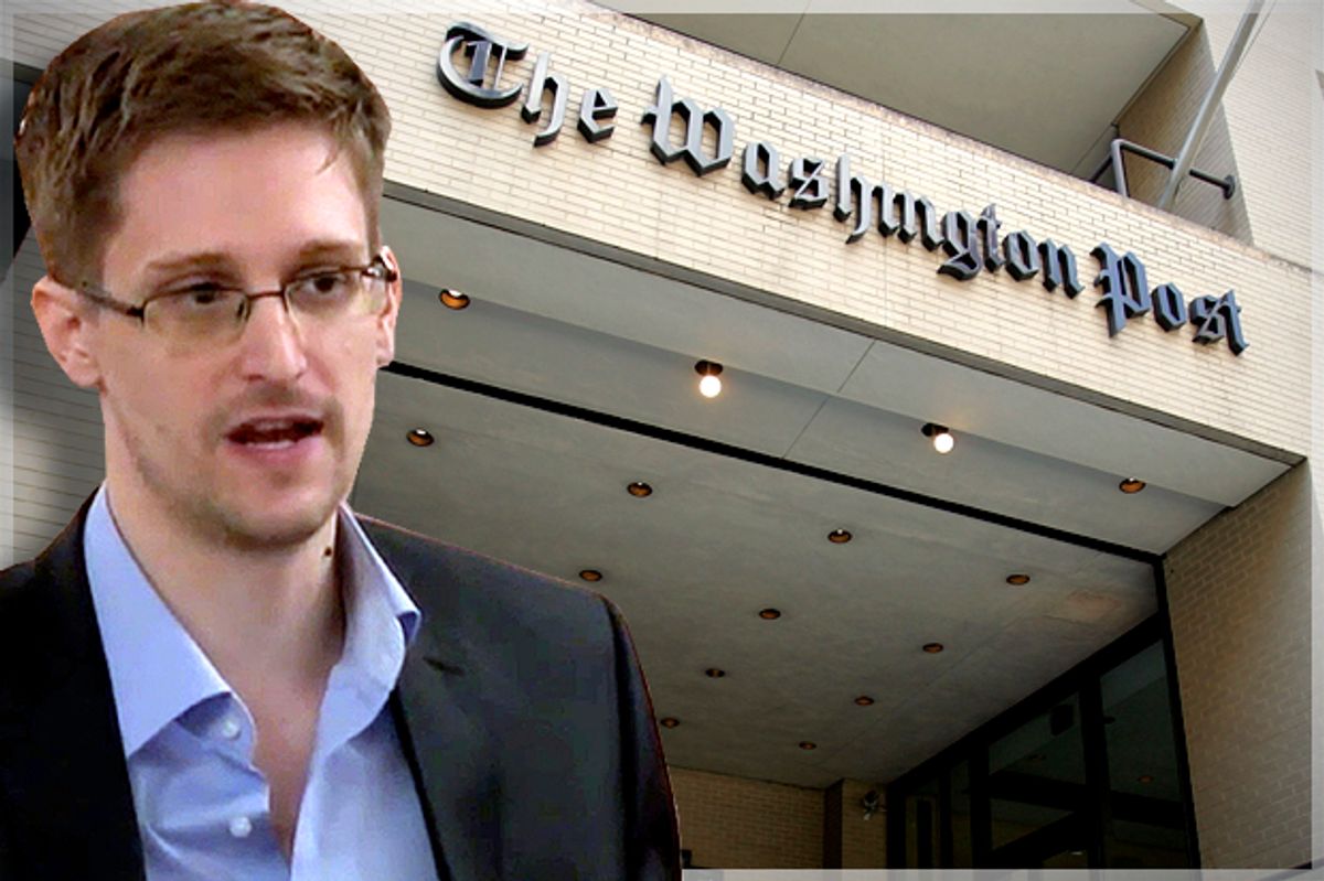 Edward Snowden   (AP/Getty/Joe Raedle/Photo montage by Salon)