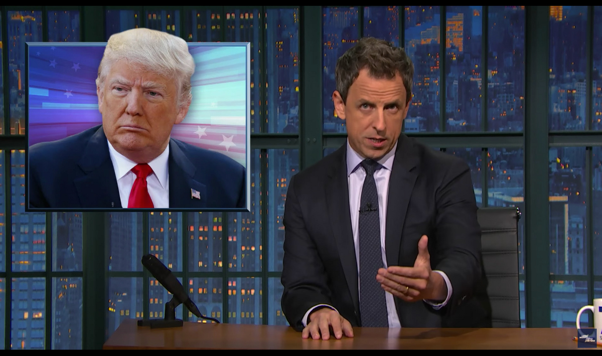 Screengrab from Late Night with Seth Meyers