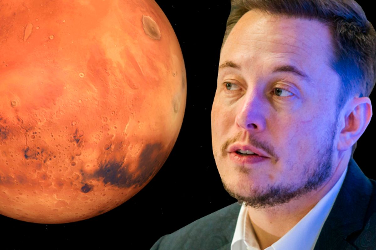 Elon Musk   (Getty/Hector Guerrero/Photo montage by Salon)