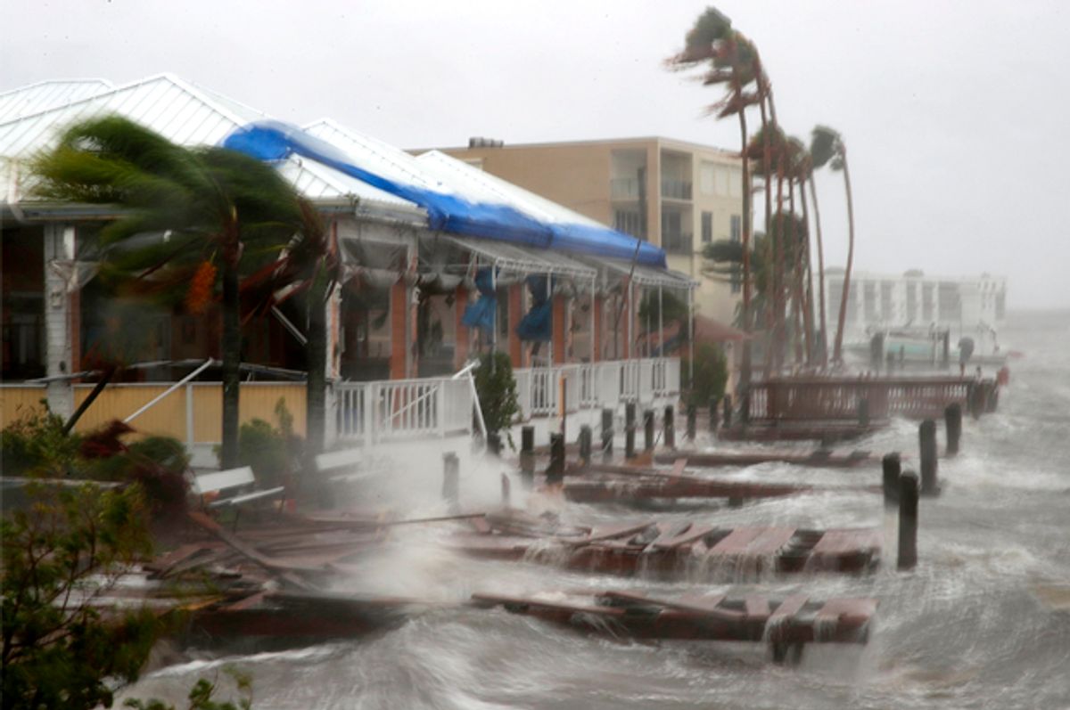 Heavy waves caused by Hurricane Matthew  on Cocoa Beach, Florida.    (Getty/Mark Wilson)