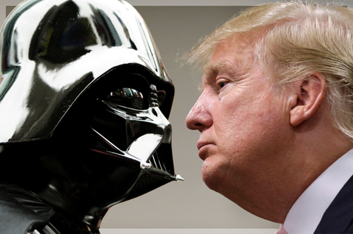 Darth Vader; Donald Trump   (Getty/Mat Szwajkos/AP/Charlie Neibergall)