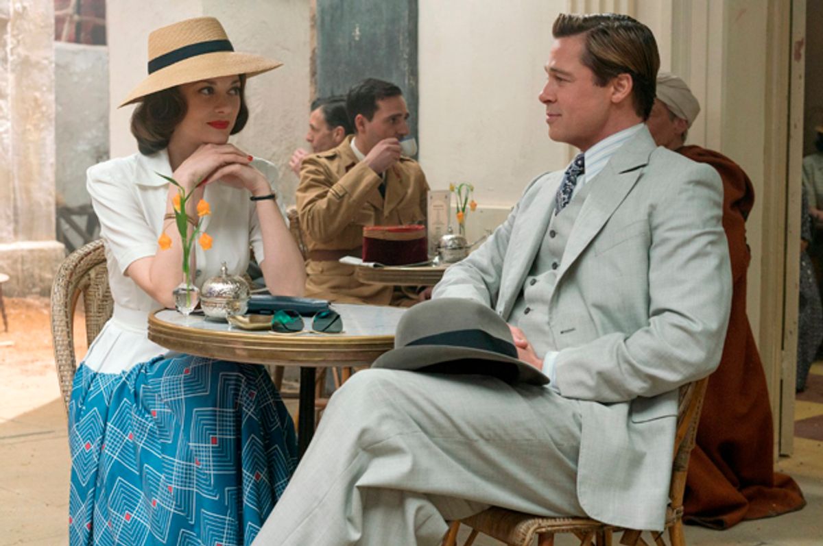Marion Cotillard and Brad Pitt in "Allied"   (Paramount Pictures)