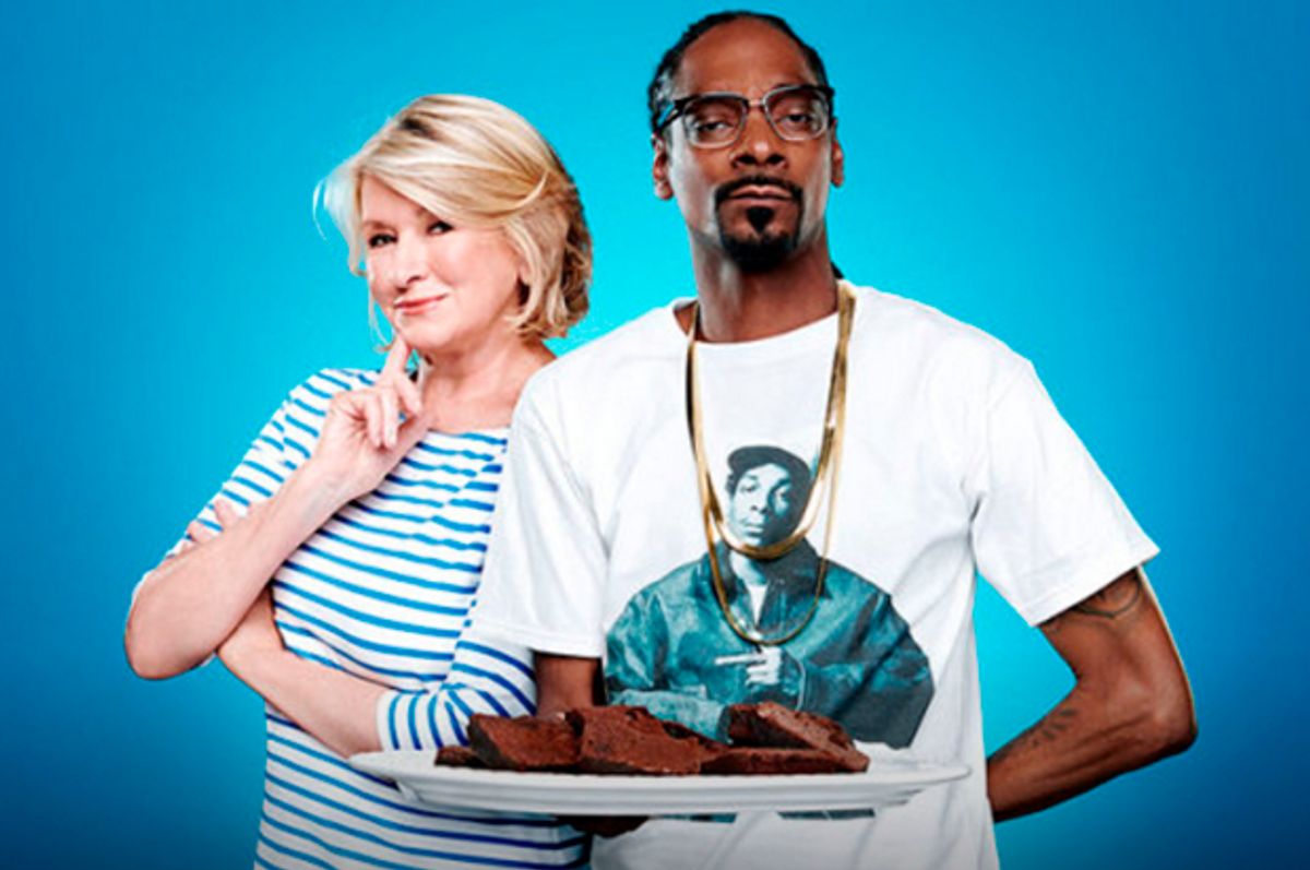 Martha Stewart and Snoop Dogg in "Martha and Snoop's Potluck Dinner Party" (VH1)