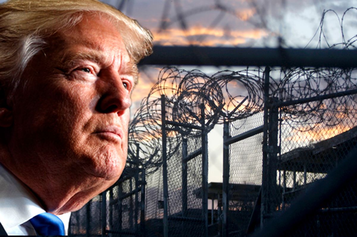 Guantanamo; Donald Trump (AP/Evan Vucci/Charles Dharapak)