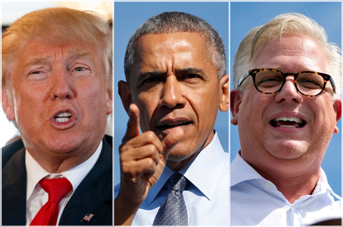 Donald Trump; President Obama; Glenn Beck   (AP/Evan Vucci/Pablo Martinez Monsivais/Jacquelyn Martin)