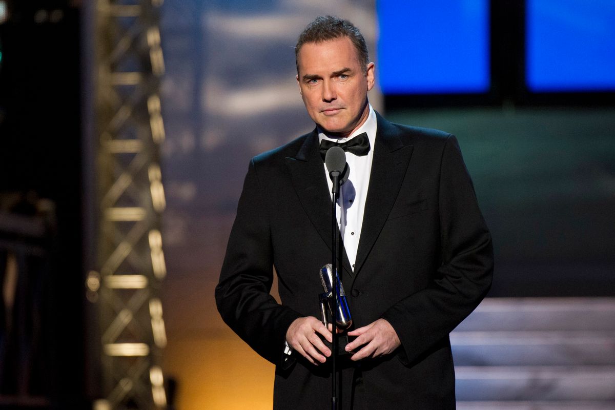 Norm Macdonald appears onstage at The 2012 Comedy Awards in New York, Saturday, April 28, 2012. (AP)