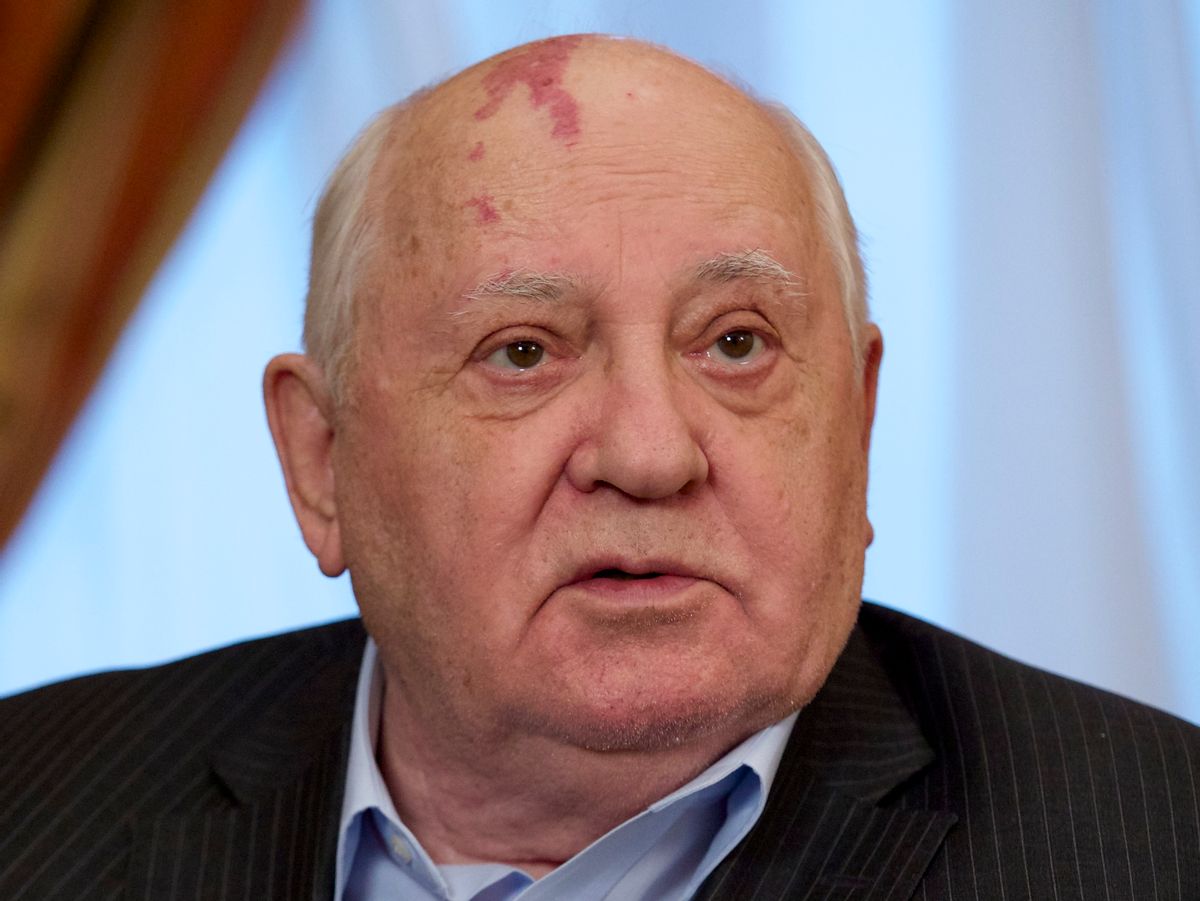 In this photo taken Friday, Dec. 9, 2016 photo former Soviet President Mikhail Gorbachev speaks to the Associated Press during an interview at his foundation's headquarters in Moscow, Russia. Gorbachev said the West has wasted a chance to build a safer world after the Cold War while the U.S. has gloated at the Soviet Union's demise. (AP Photo/Ivan Sekretarev) (AP)