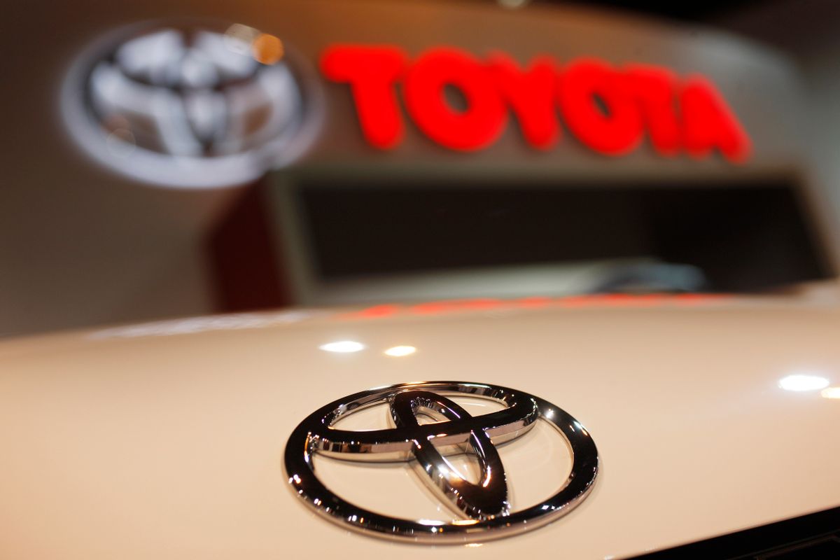 In this April 17, 2010 file photo, a Toyota emblem is seen on a car during the Denver Auto Show in Denver. (AP Photo/David Zalubowski, File)