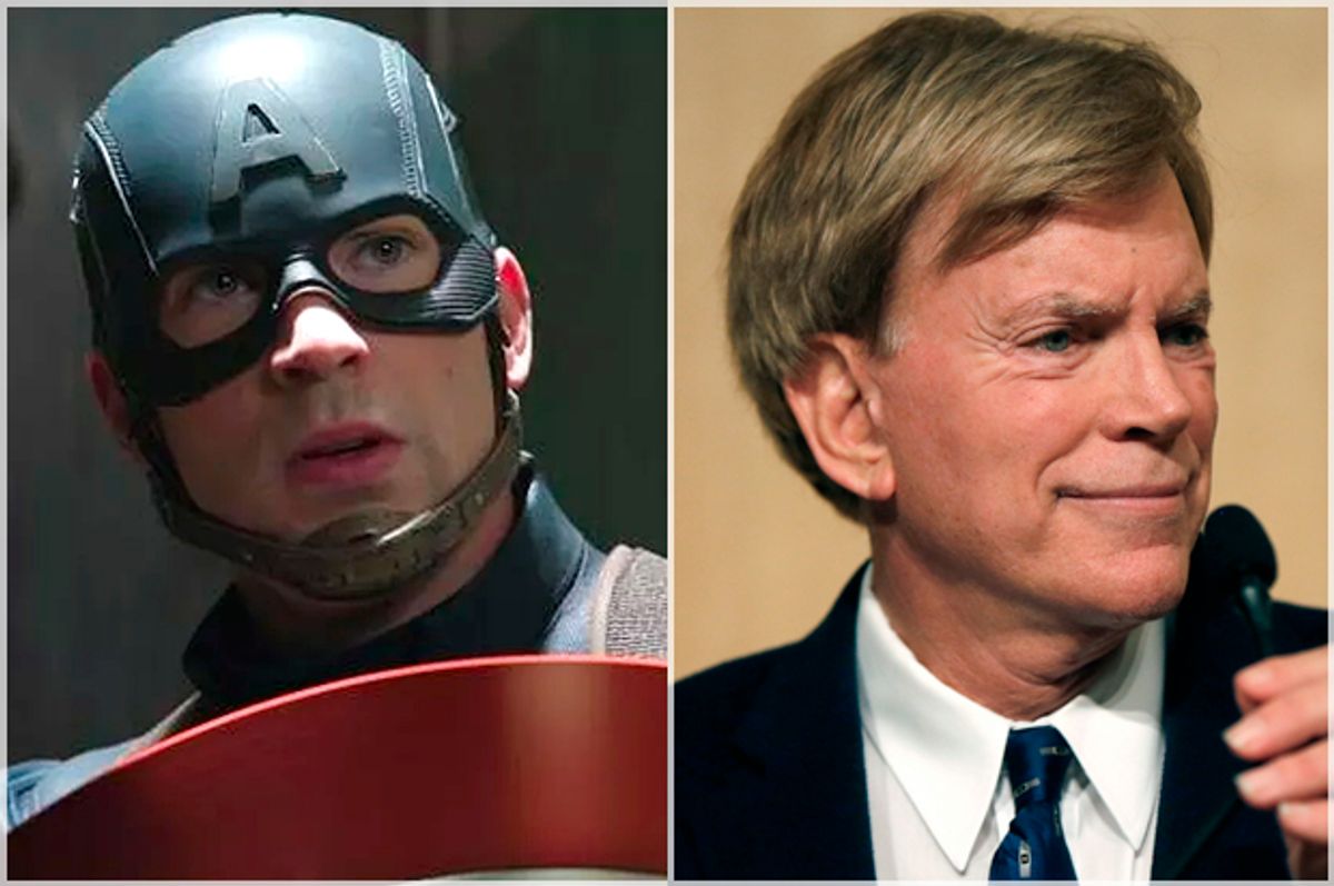 Captain America; David Duke   (Marvel/AP/Gerald Herbert)