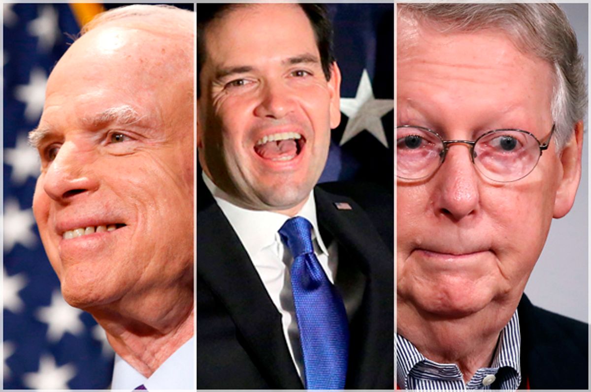 John McCain; Marco Rubio; Mitch McConnell   (AP/Ross D. Franklin/Getty/Chip Somodevilla/Mark Wilson)