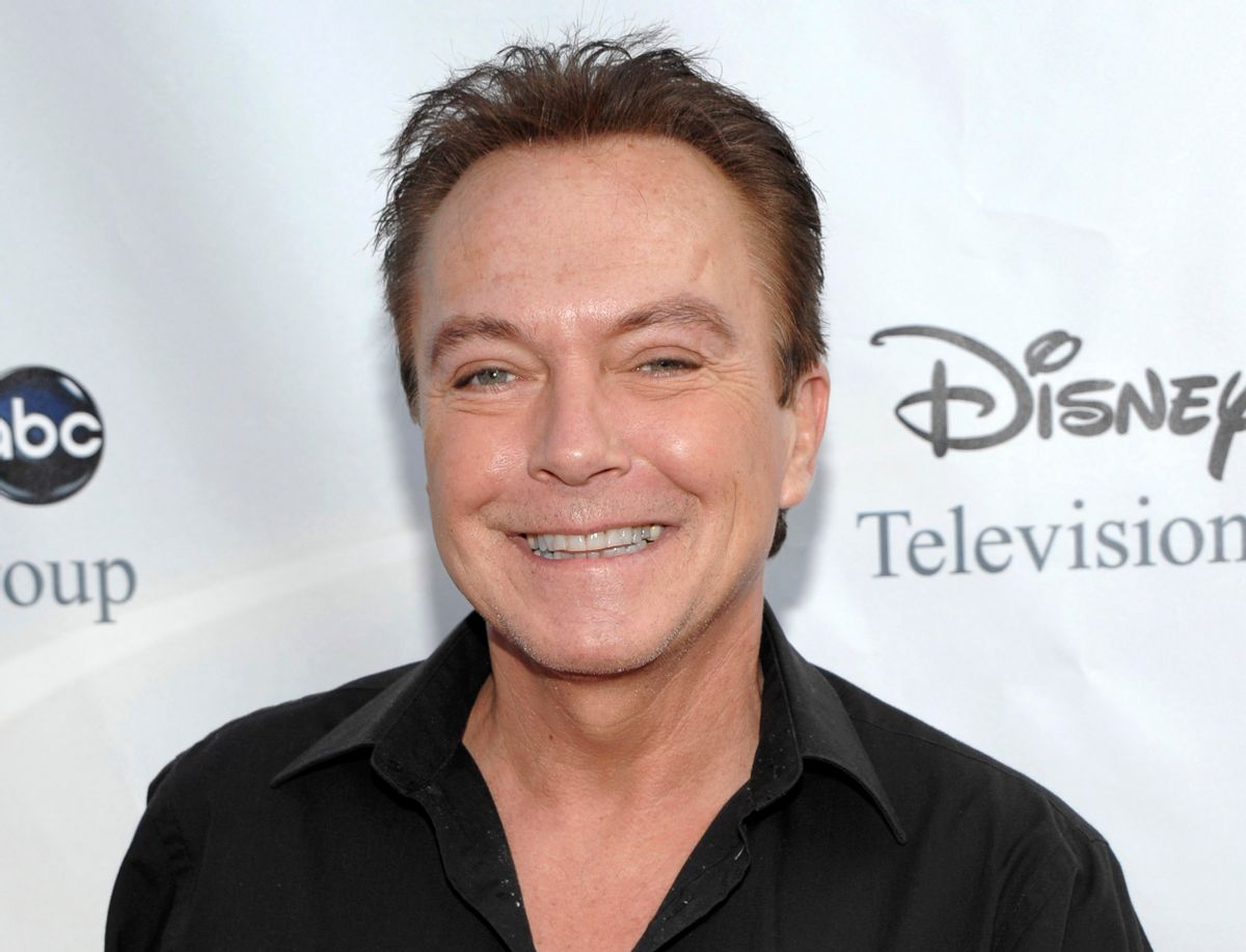 FILE - This Aug. 8, 2009 file photo shows actor-singer David Cassidy, best known for his role as Keith Partridge on "The Partridge Family," arrives at the ABC Disney Summer press tour party in Pasadena, Calif. Cassidy says he is struggling with memory loss. Cassidy told People magazine that his family has a history of dementia and that he had sensed “this was coming.” He added that for now he wanted to stay focused and “enjoy life.” (AP Photo/Dan Steinberg, File) (AP)