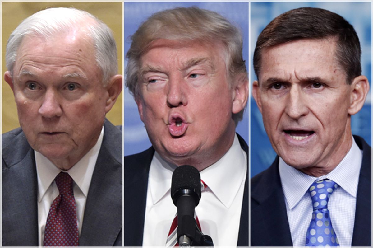 Jeff Sessions; Donald Trump; Michael Flynn   (Afp/getty Images)