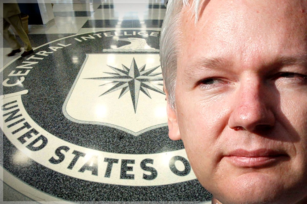 Julian Assange   (Getty/Mark Wilson/AP/Kirsty Wigglesworth/Photo montage by Salon)