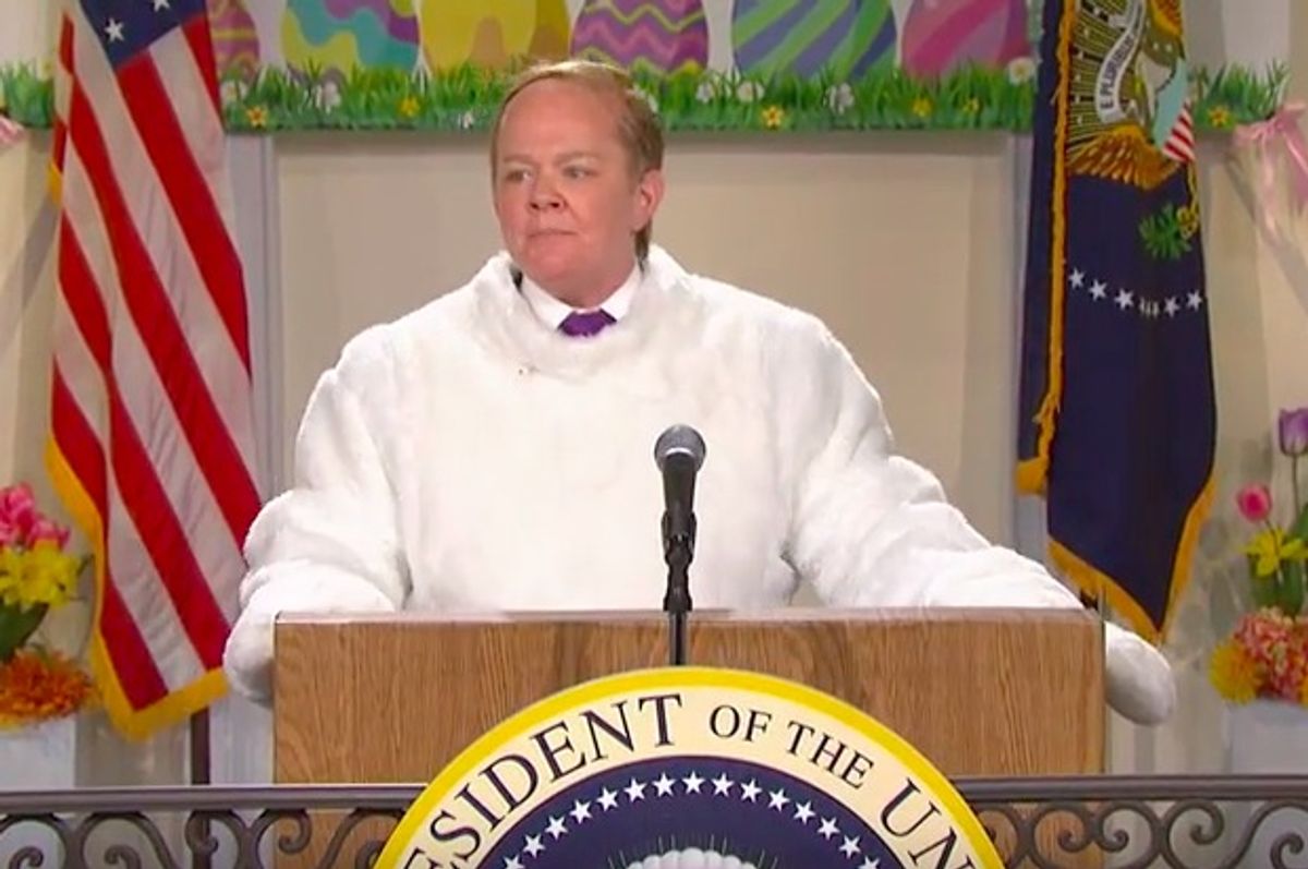 Melissa McCarthy's Sean Spicer as the Easter Bunny on SNL