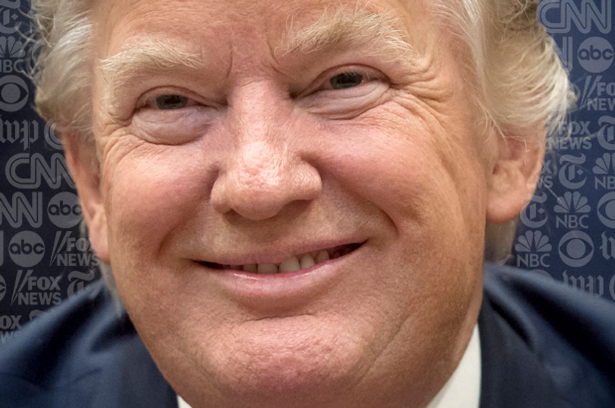 Trump goofs up on the regular.  (Getty/Saul Loeb/Salon)
