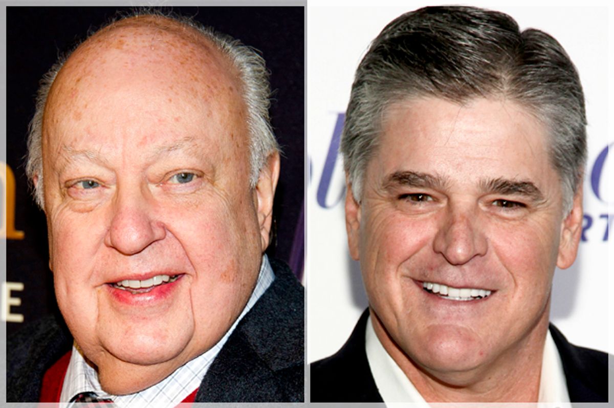 Roger Ailes; Sean Hannity   (AP/Charles Sykes/Andy Kropa)