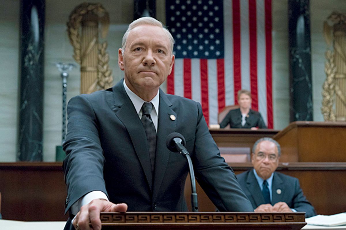 Kevin Spacey as Frank Underwood in "House Of Cards" (Netflix/David Giesbrecht)