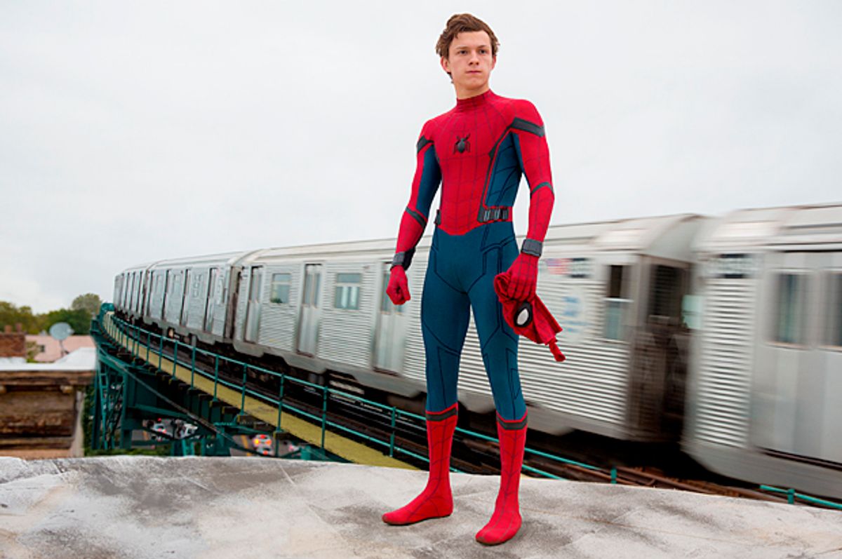 Tom Holland as Peter Parker/Spiderman in "Spider-Man: Homecoming" (Columbia Pictures/Chuck Zlotnick)