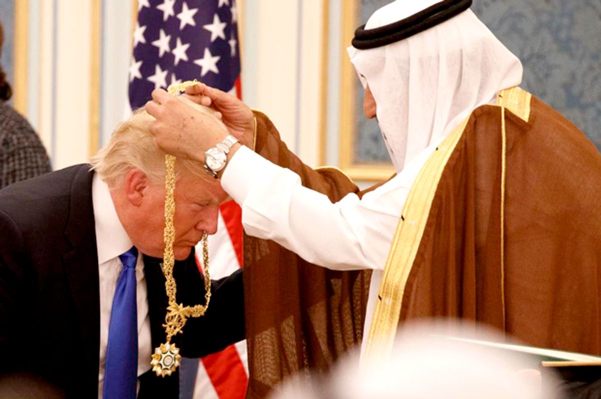 Donald Trump; King Salman   (AP/Evan Vucci)