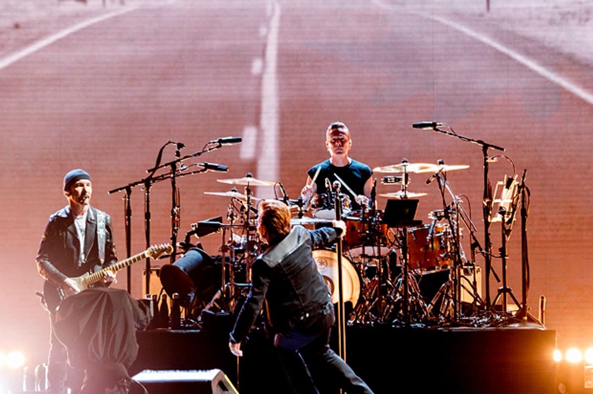 U2 during their 'The Joshua Tree World Tour' (Getty/Andrew Chin)