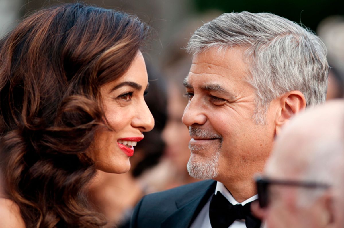 Amal Clooney, George Clooney   (Getty/Tristan Fewings)