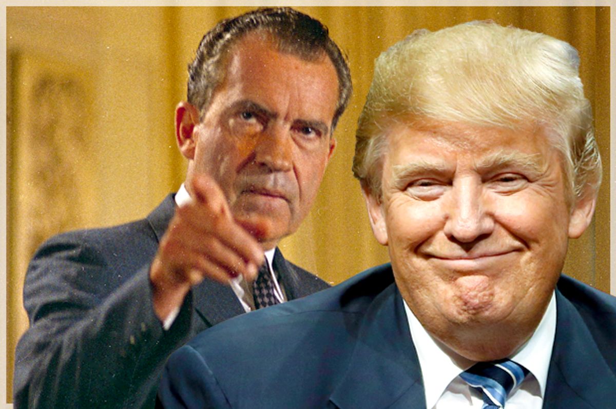 Richard Nixon; Donald Trump   (AP/Matt Rourke)