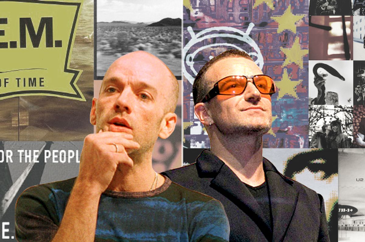 Michael Stipe; Bono   (AP/Getty/Salon)