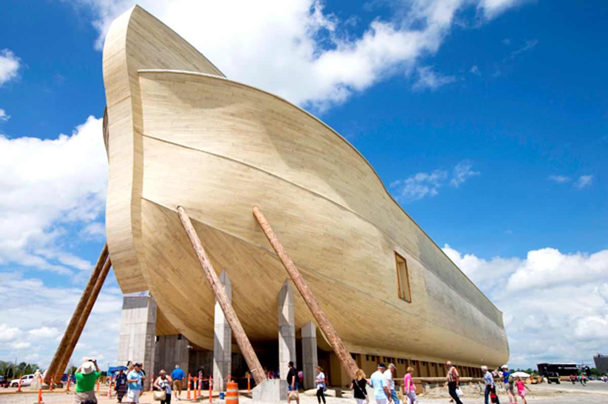 Replica of Noah's Ark at the Ark Encounter theme park   (AP/John Minchillo)