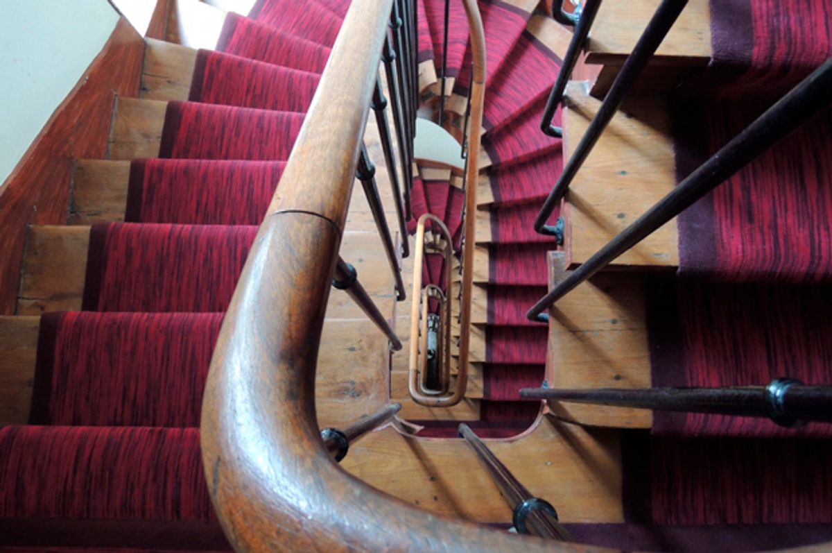 The stairs to the author's flat in Saint-Germain-des-Prés   (courtesy of the author)