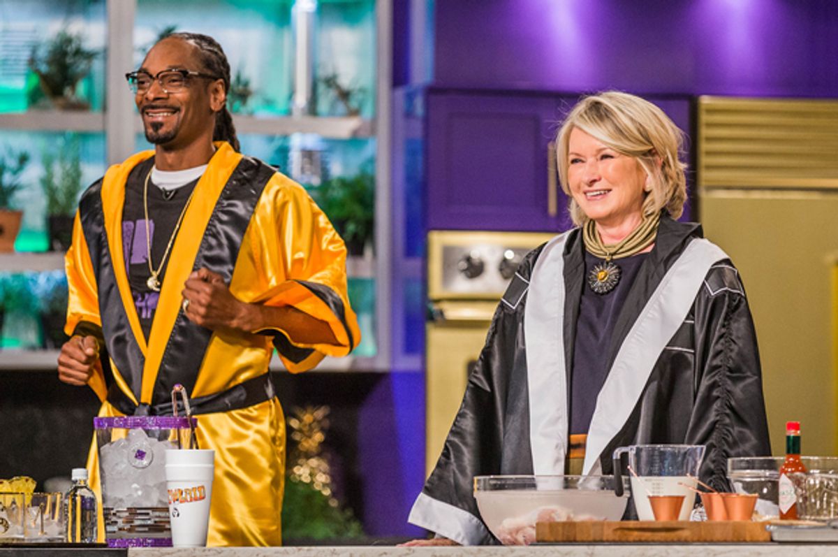 Snoop Dogg and Martha Stewart in "Martha & Snoop's Potluck Dinner Party"   (VH1)