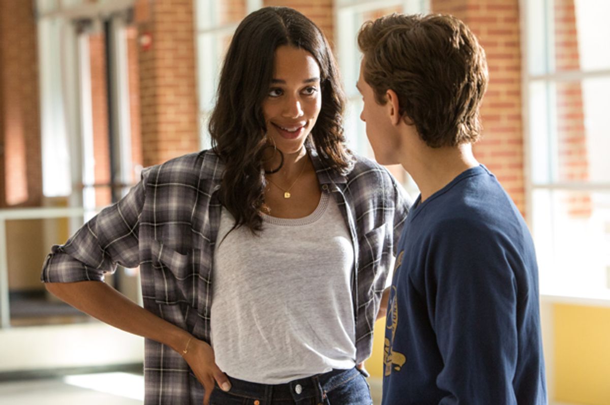 Laura Harrier and Tom Holland in "Spider-Man: Homecoming" (Columbia Pictures/Chuck Zlotnick)